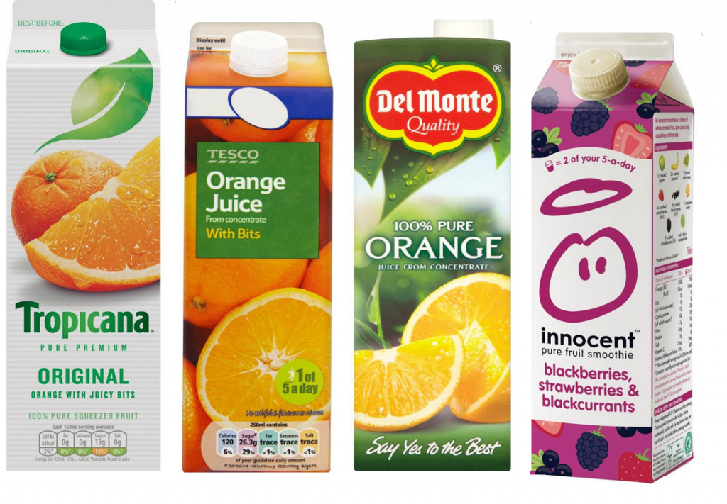 fruit juices sugar unhealthy breakfast