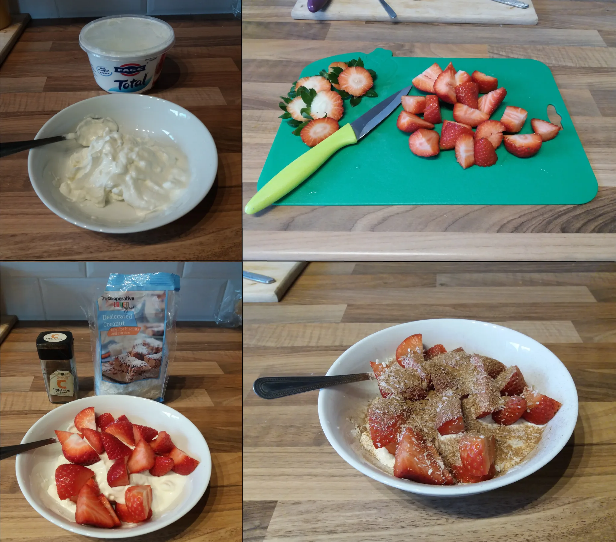 Greek Yoghurt, Strawberries