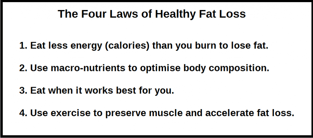 four laws of healthy fat loss