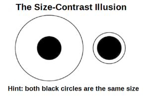 size contrast illusion