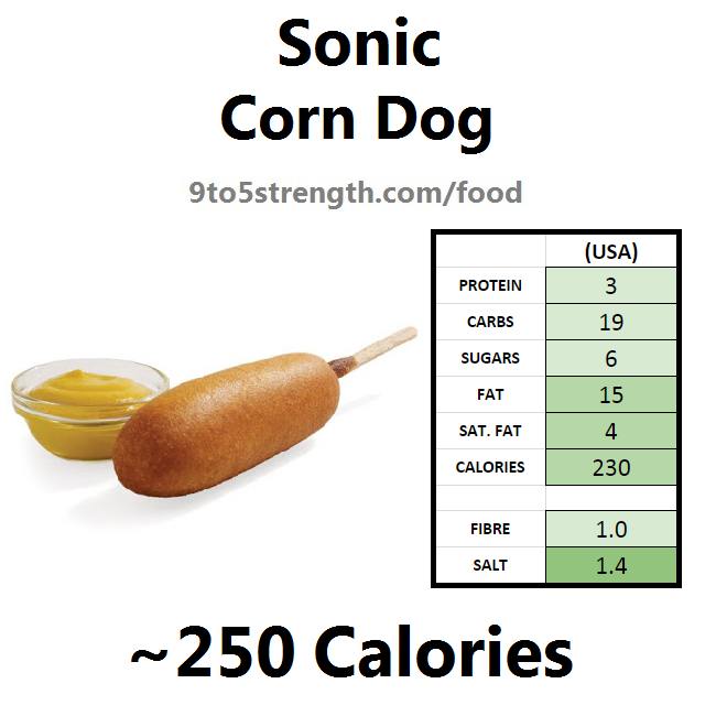 calories in sonic corn dog