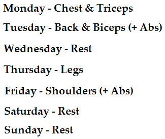 Gym Basics 1 Common Training Splits