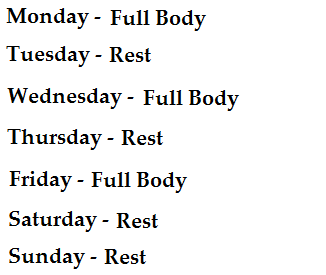 full body training split