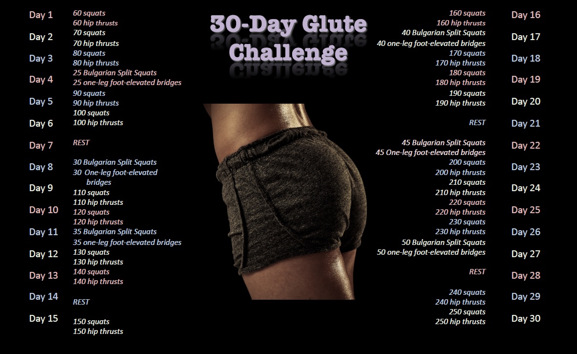 glute challenge results 30 days