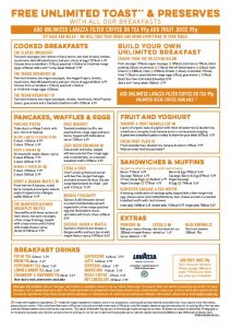 Harvester - Nutrition Information and Calories (Full Menu)