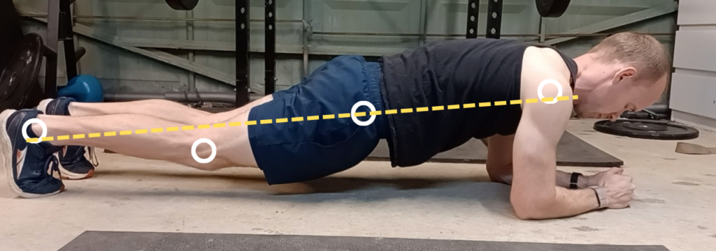 front plank technique